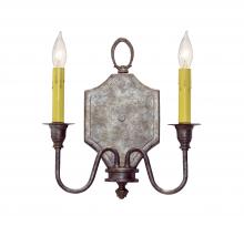 Meyda Green 120830 - 12" Wide Paquita 2 Light Wall Sconce