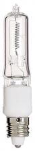 Satco Products Inc. S3485 - 100 Watt; Halogen; T4; Clear; 2000 Average rated hours; 1700 Lumens; Mini Candelabra base; 120 Volt;