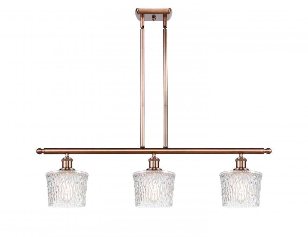 Niagara - 3 Light - 36 inch - Antique Copper - Cord hung - Island Light